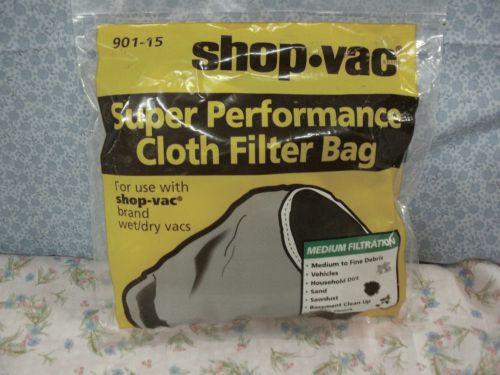 SHOP-VAC, Super Performance Dacron® Cloth Filter Bag, Catalog No. 901-15
