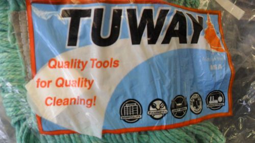 Tuway 24&#034; x 5&#034; dust mop head green brand new in factory pkg made in the usa for sale