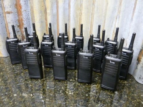 Lot Of 16 iCOM IC-F21BR Two Way UHF Radios 462.550-469.550mHz Batteries Included