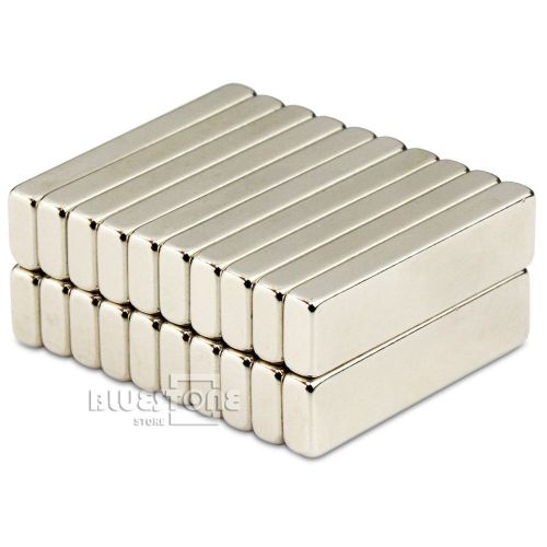 Lot 10pcs strong block bar magnets 40 x 10 x 5mm cuboid rare earth neodymium n50 for sale