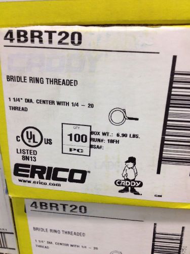 Erico caddy 4brt20 bridle ring threaded 1-1/4&#034;dia center 1/4-20 thread box 100 for sale