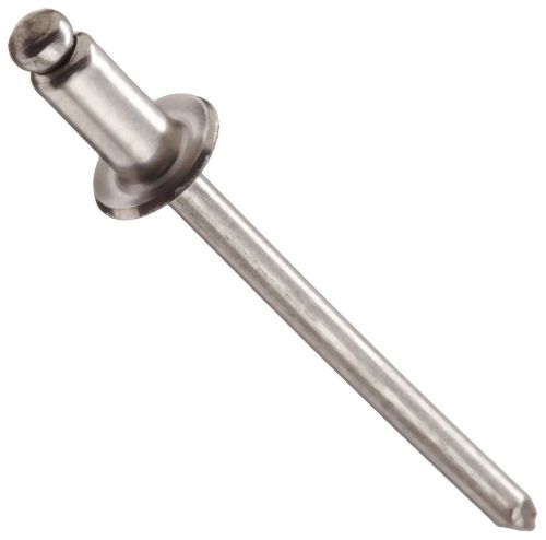 Pop rivet 18-8 stainless steel - 6-3, 3/16&#034; x 3/16&#034; gap (0.126 - 0.187) qty-100 for sale