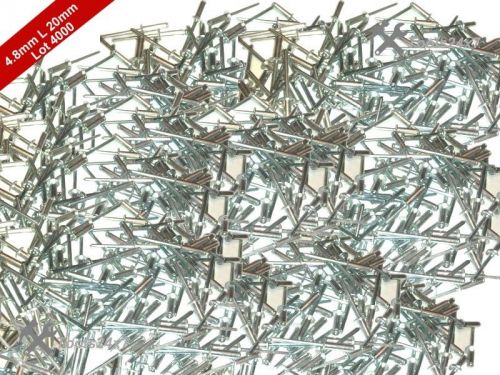 Pack of 4000 dia 4.8mm x 20mm standard open dome aluminum blind pop rivets for sale