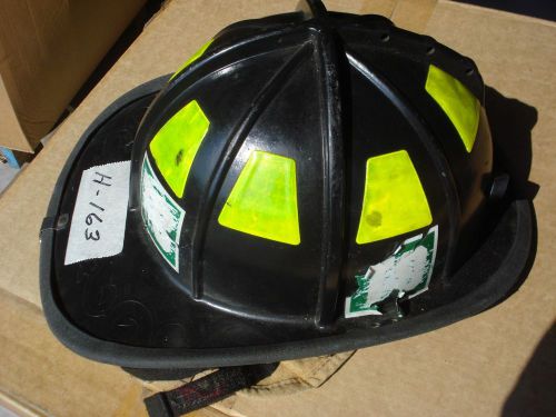 Cairns 1044 helmet + liner firefighter turnout bunker fire gear ...#163 black for sale