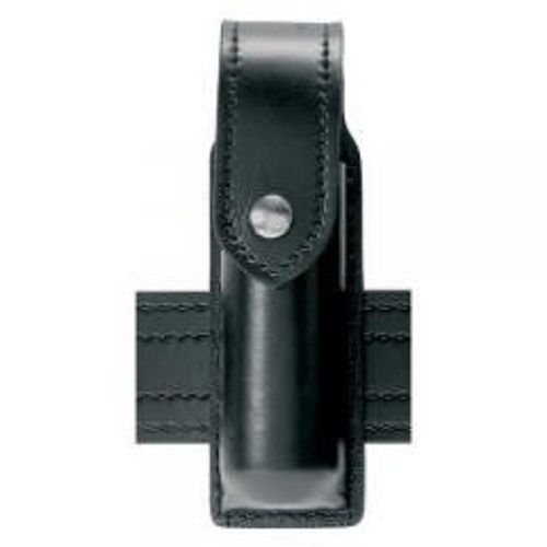 Safariland 308-4-2 black plain chrome snap flashlight pouch flap inova t3 for sale