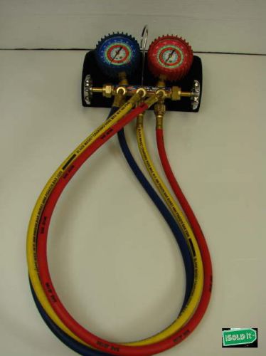 Uniweld qal5sm 2 valve brass manifold gauges by uniweld hvac tools for sale