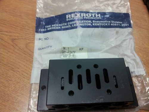 Rexroth P68975-01 901-F2ATF Subbase NOS Fast Shipping = ) Made In Italy