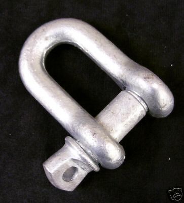 1/2&#034; SCREW PIN CHAIN SHACKLE  -  HOT DIPPED GALVANIZED  -  20 PACK