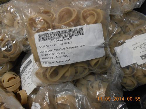 Heavy duty mil-spec rubber bands 100 pcs short strong thick great value !! for sale