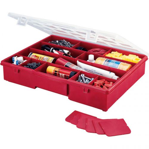 Stack-on multi-compartment storage box w/removable dividers #sbr-18 for sale