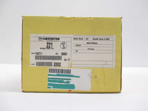 NEW CHESTERTON 042711 221 SPARE PART KIT SIZE 24 3IN PUMP SEAL D408624