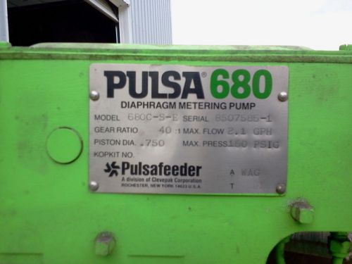 PULSA 680 PUMP 680C-S-E WITH GE 1/6 HP MOTOR