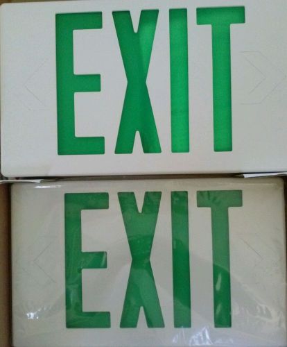 Exit sign emergency green lighting fixture wattage 2.5 led halogen led lcd hd for sale