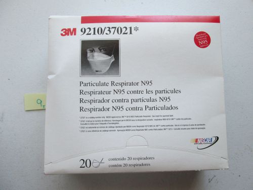 LOT OF 20 NEW IN BOX 3M PARTICULATE RESPIRATOR N95 MASKS 9210/37021 (244)