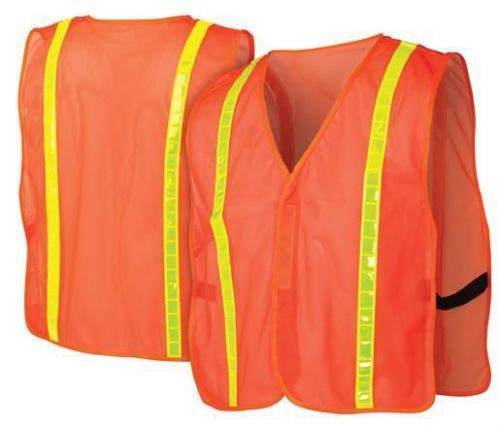 Pyramex Safety Vest Lightweight Polyester Mesh Hi-Vis Orange 21266