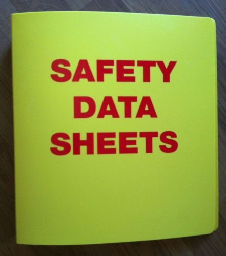 LOT 3 ULINE S-19559 REPLACEMENT SDS BINDERS 1.5&#034; SAFETY DATA SHEETS RETAIL $48