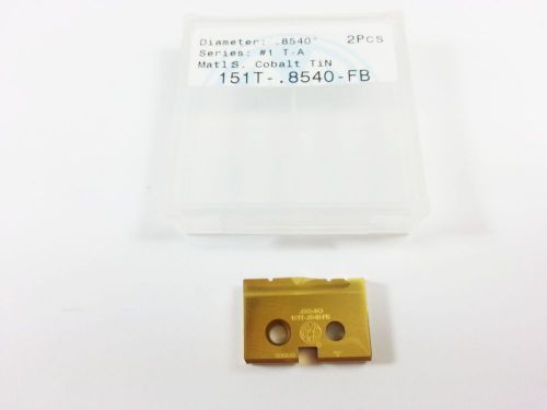 NEW  .8540&#034; 1pc AMEC Cobalt TiN FB Spade Insert Series #1 T-A (1 inserts) (J103)