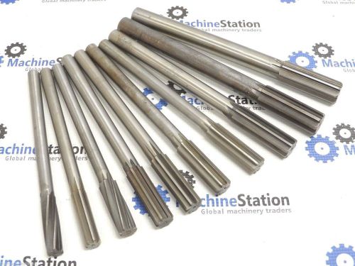Lot of assorted high speed steel chucking reamers .511&#034; - .875&#034; range for sale