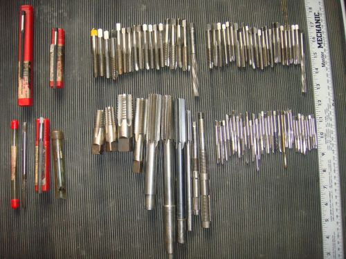 Mixed lot 90+ used new hand taps bottoming plug 5/8-5/16 cleveland sharpcut usa for sale