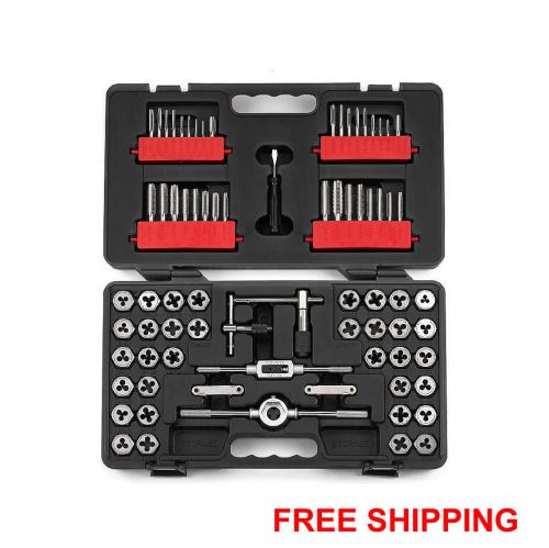Craftsman 75 piece tap &amp; die carbon steel set combo w/ case sae and metric nib for sale