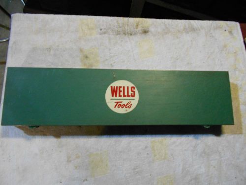 Wells Tools #20F  tap and die set in metal box, excellent!