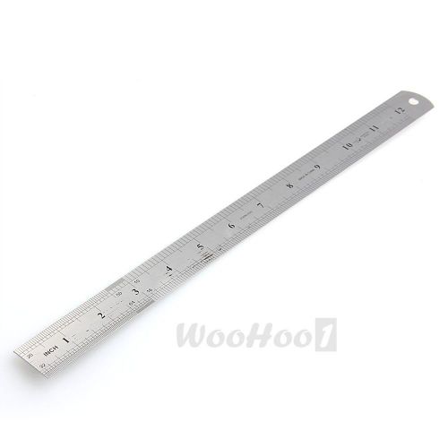 Stainless Steel Measuring Ruler Rule Scale Machinist Tools 12 inch Precision