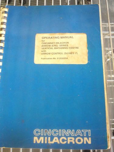Cincinnati Milacron Operating Manual 91202620A 500 &amp; 750 VMC with CNC Controls