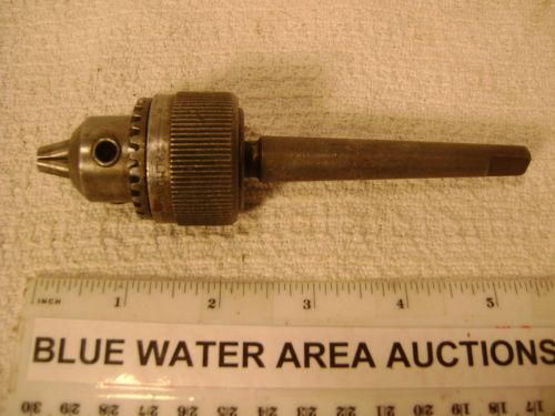 Vintage Almond Company # 65 Drill Chuck w/ #1 Morse Taper Shank, Works Great