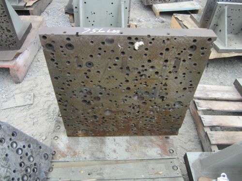 (ab7) 24&#034; x 24&#034; x 2.25&#034; face drilling/machining angle block/plate 24&#034; x 18&#034; base for sale