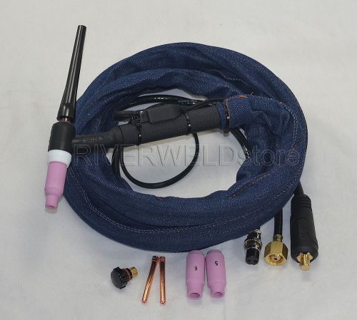 Wp-17f-12-2 tig welding torch flexible air cooled ck10-25mm m16*1.5  2pins 150a for sale