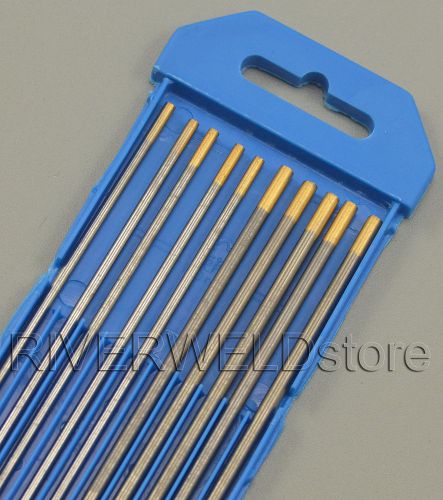1.5% Lanthanated TIG Welding Tungsten Electrodes Assorted Size 3/32&#034;(5) &amp;1/8&#034;(5)