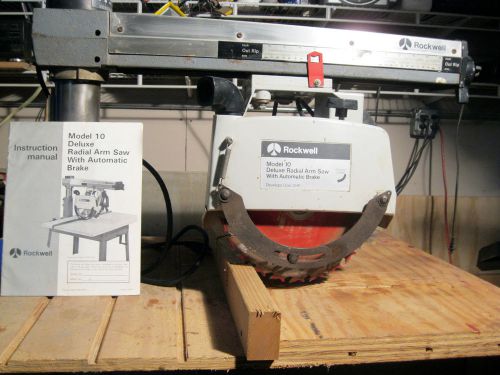 Radial Arm Saw 10&#034; Rockwell with Stand