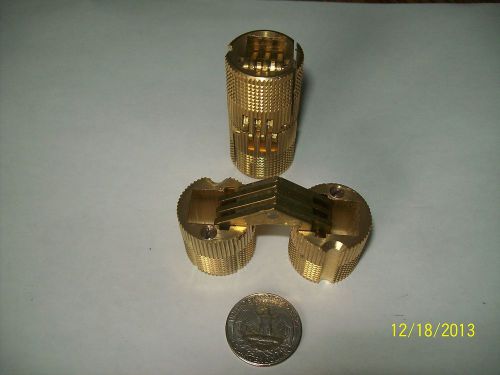 Large 1&#034; diameter brass soss hinges brand new for sale