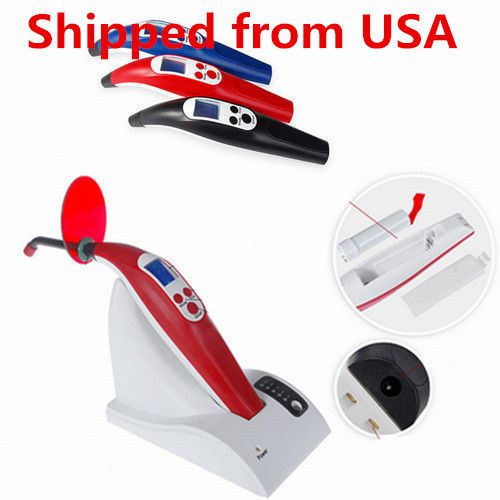 From USA!!!Wireless Cordless LED Curing Light Cure Lamp LCD Display High Power