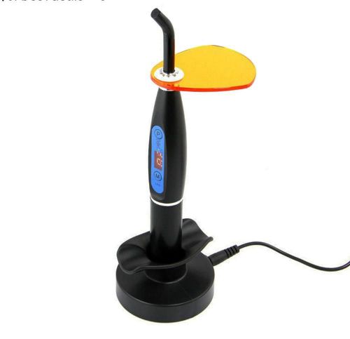 Dentist dental #f 5w wireless cordless led curing light lamp 1500mw 3model black for sale