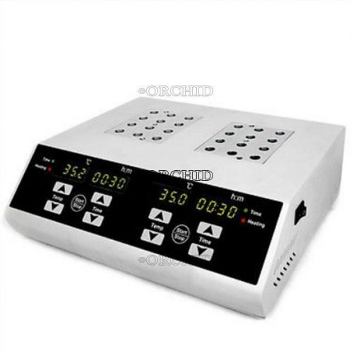 Dry bath incubator rt +5~150°c two individually controlled blocks dkt200-2a for sale