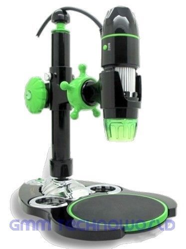 2.0mp 5x-500x usb handheld digital microscope micro scaler 3d metal stand black for sale