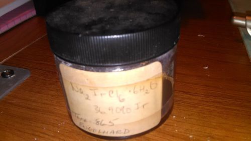 Iridium Sodium Chloride Hexahydrate (Na2IrCl6*6H2O) 23.5 grams Dark Gray Powder