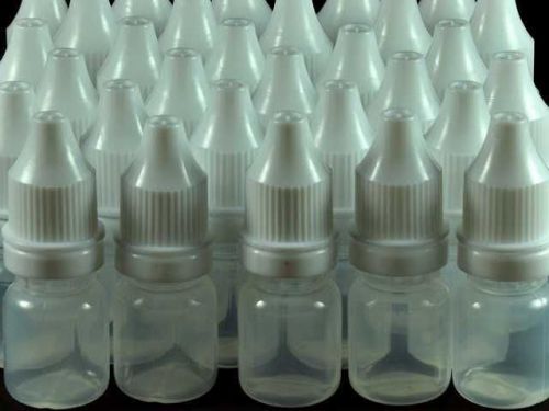 Wholesale 50 empty plastic eye dropper bottles 5ml for sale