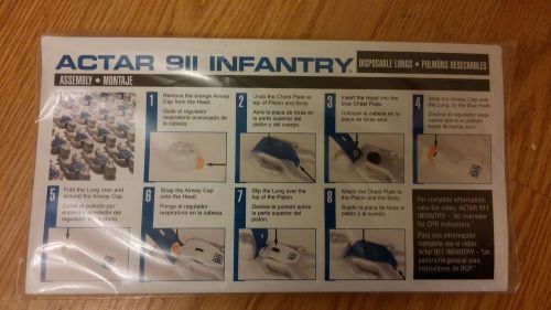 Armstrong Medical - Actar 911 Infantry Lungs - 100/pkg - for Infant CPR Training