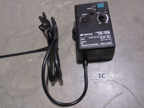 PS-10B Topcon Power Supply for Topcon ID-5 Indirect Opthalmoscope