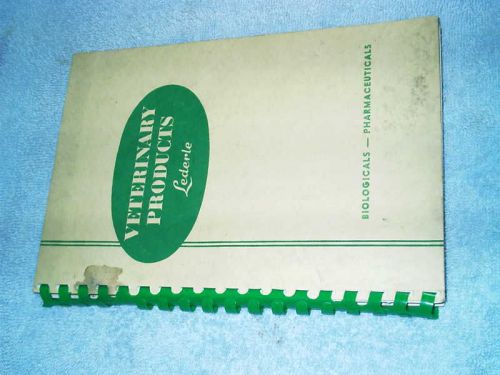 Vintage Veterinary products book Lederle 1944