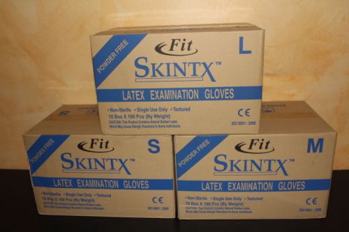 Skintx Fit Latex Powder Free Exam Gloves