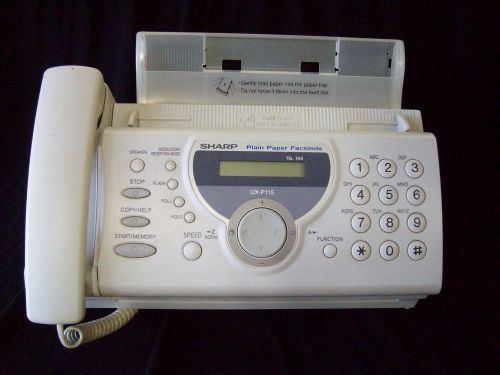 SHARP Plain Paper Facsimile Fax Machine  Model UX-P115 With extra new ribbon