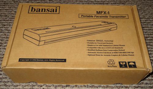 Bansai MFX-I Portable Facsimile Transmitter - New in Box!