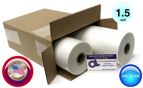 Qty 4 rolls doculam laminating film 12&#034; x 500&#039; 1.5 mil 1&#034; core american made for sale