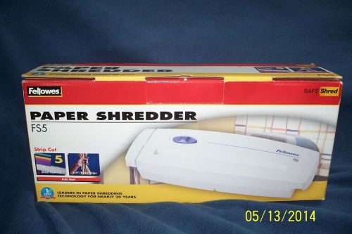 FELLOWES Paper Shredder FS5 Strip Cut Safe Shred