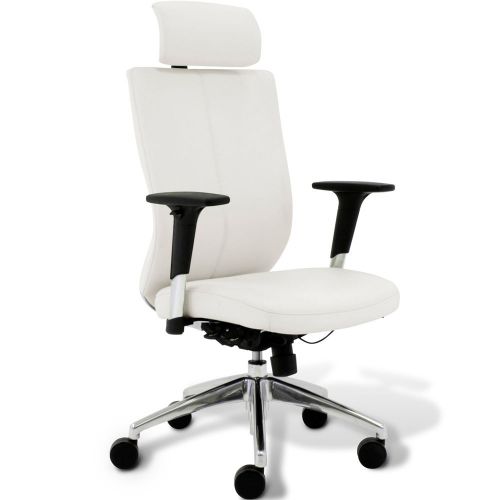High Back Office Chair - White