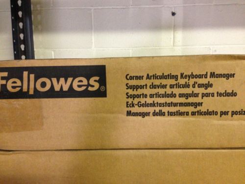 Fellowes corner articulating keyboard manager for sale