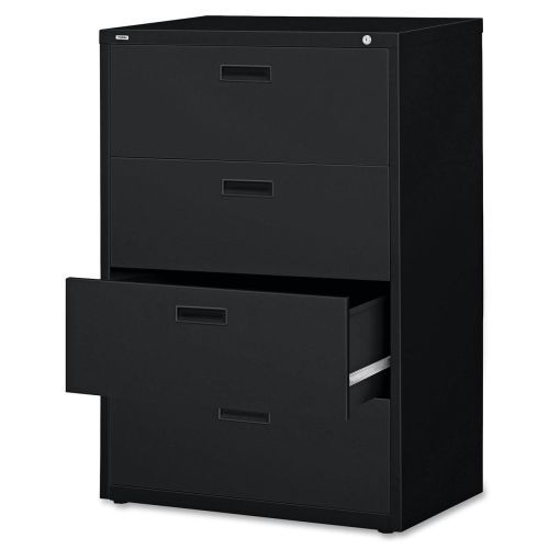 Llr60560 lateral file, 4-drawer, 30&#034;x18-5/8&#034;x52-1/2&#034;, black for sale